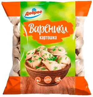 Вареники 400 г Доброе с картофелем м/уп