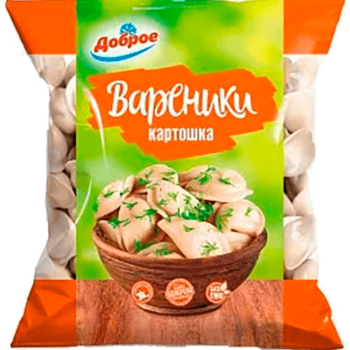 Вареники 400 г Доброе с картофелем м/уп