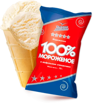 Мороженое Стакан сливочный 100% мороженое, 70гр, ТМ Крымское мороженое