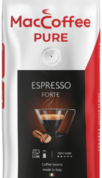 Кофе жар.натур в зернах 0,250 гр пак ТМ "MacCoffee PURE Espresso Forte"